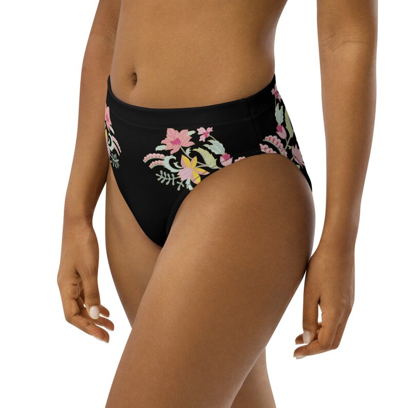 Bikini Bottom, One Piece, Mix & Match, Plus Size, Beachwear, Best Seller, Bikini, Floral, Summer Bikini, Adjustable Top, Trendy Bottom, Cute image 3
