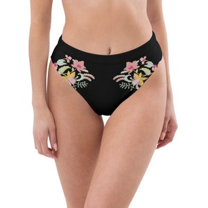 Bikini Bottom, One Piece, Mix & Match, Plus Size, Beachwear, Best Seller, Bikini, Floral, Summer Bikini, Adjustable Top, Trendy Bottom, Cute image 8