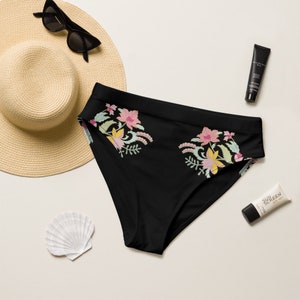 Bikini Bottom, One Piece, Mix & Match, Plus Size, Beachwear, Best Seller, Bikini, Floral, Summer Bikini, Adjustable Top, Trendy Bottom, Cute image 10