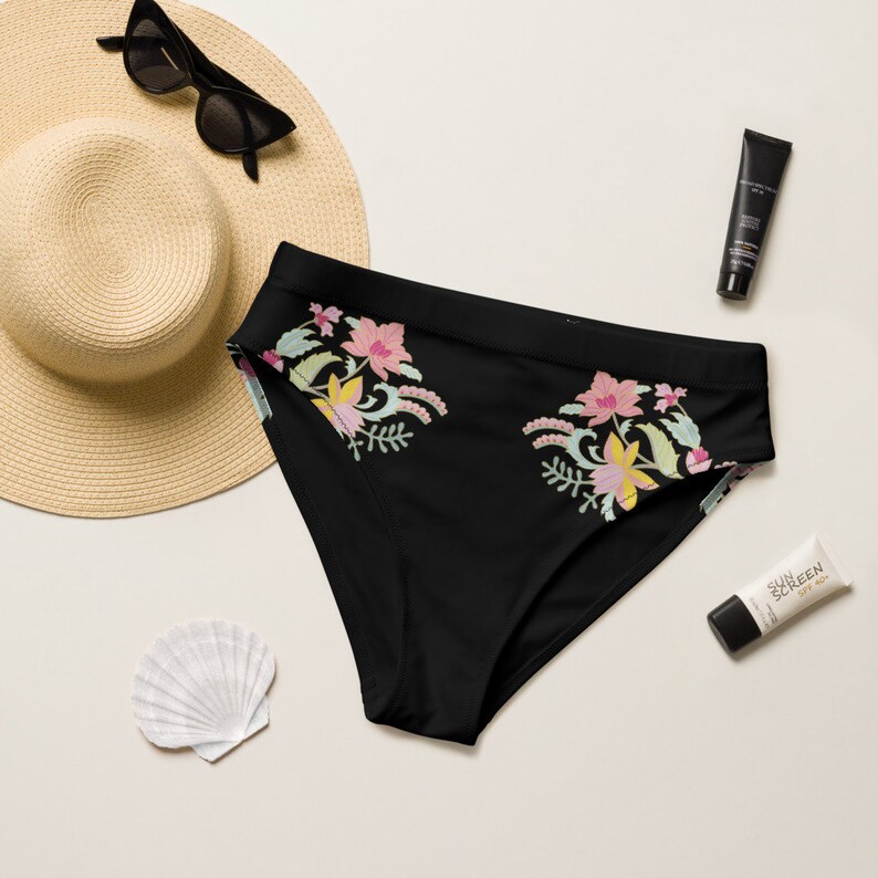 Bikini Bottom, One Piece, Mix & Match, Plus Size, Beachwear, Best Seller, Bikini, Floral, Summer Bikini, Adjustable Top, Trendy Bottom, Cute image 10