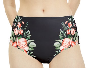 Sous-vêtements taille haute pour femmes, maillots de bain pour femmes, culotte hipster effrontée, bas de bain, bas de bikini d'été, bas de bikini de voyage