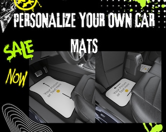Tappetini auto personalizzati (set da 4), tappetini auto personalizzati, tappetini auto personalizzati, personalizza il tuo viaggio con tappetini auto personalizzati, idea regalo