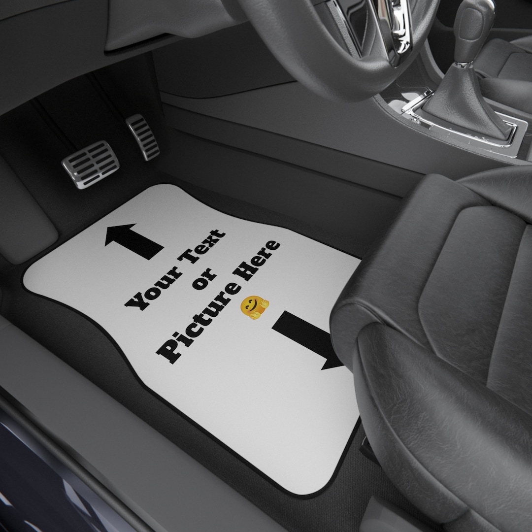 Custom Car Mats 2x Front, Personalized Car Mats, Customized Car Mats
