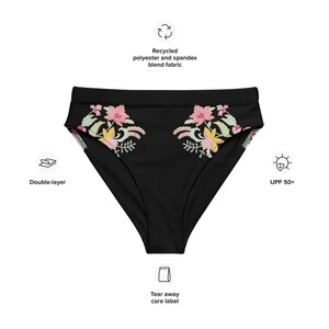 Bikini Bottom, One Piece, Mix & Match, Plus Size, Beachwear, Best Seller, Bikini, Floral, Summer Bikini, Adjustable Top, Trendy Bottom, Cute image 9