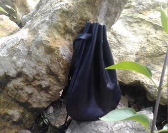 Drawstring Bag, Leather Pouch, Crystal Pouch, Marble Bag, Keepsake Holder, Jewelry Bag, Keepsake, Gift Bag, 5.5 in x 7.5 in., Medicine Bag,