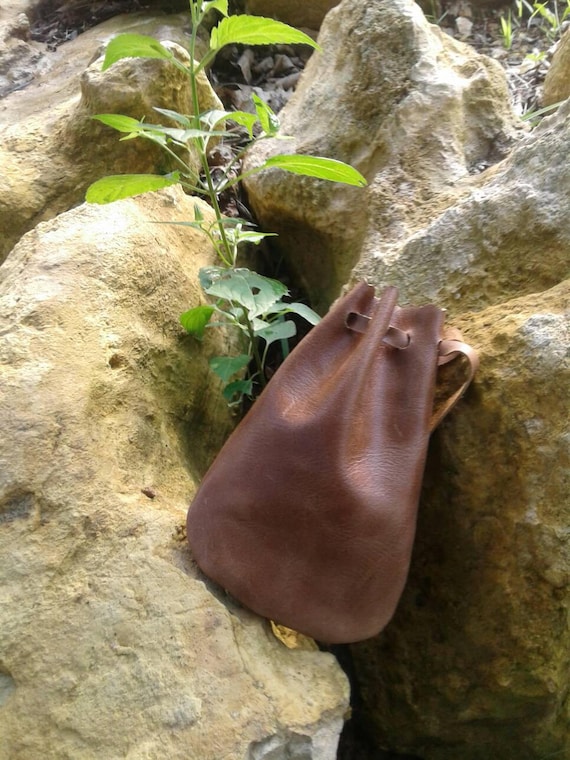 Drawstring Bag Leather Pouch Tablet Holder Marble Bag 