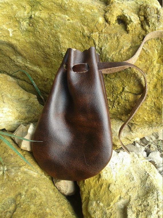 Leather Pouch Drawstring Bag Crystal Pouch Marble Bag Keepsake Holder Jewelry Bag Keepsake Gift Bag 4.5 in x 6.5 in. Medicine Bag