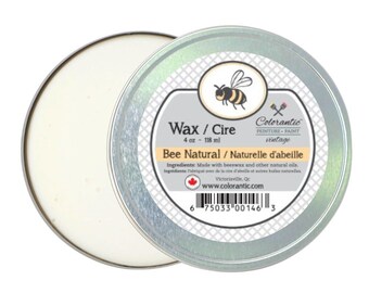 BEE NATURAL -  Beeswax Furniture Polish | Bee Natural | Natural Wax for Chalk Based Paint Home Decor DIY Projects