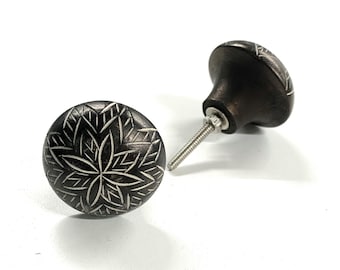 Black Wooden Knob and Handles for Furniture, Home Decoration and DIY Projects Bedroom Entrance Office Bedroom - Knob031