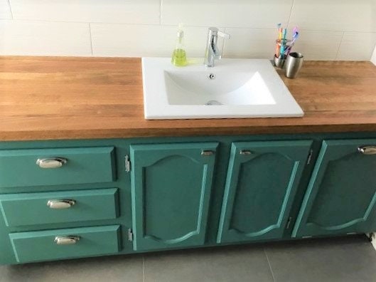 Deep Turquoise Green Emerald Chalk Based Paint Furniture And - Diy Chalk Paint Bathroom Cabinet India Deep Turquoise Green Emerald Chalk Based Paint Furniture And - Diy Chalk Paint Bathroom Cabinet India