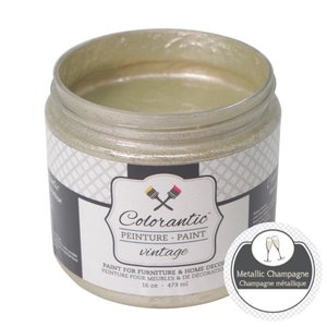 METALLIC CHAMPAGNE - Silver-Gold  Paint | Furniture and DIY Home Decor Projects