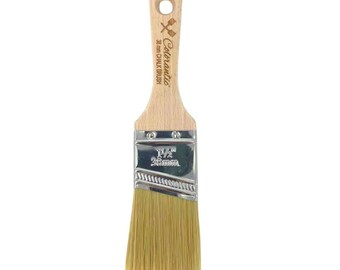 Angle Paint Brush in Natural Silk Bristle 38mm | For Chalk Paint or Varnish