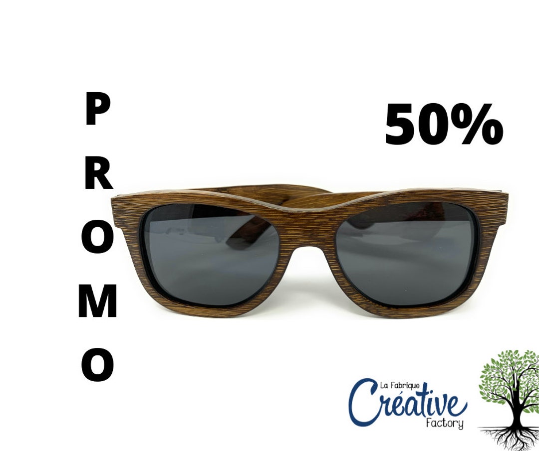 Buy Unisex Ecofriendly Bamboo Sunglasses Black Polarized UV400 Lenses  Dark Brown Wood Frame Online in India