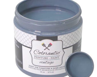 DOLPHIN - Chalk Paint | Colour Blue Grey | Perfect for Arts, Decoration, Furniture, Fabrics, DIY Projects