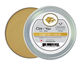 GOLD BAR -  Beeswax Furniture Polish | Natural Wax for Chalk Based Paint Home Decor DIY Projects