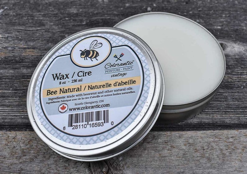 BEE NATURAL Beeswax Furniture Polish Bee Natural Natural Wax for Chalk Based Paint Home Decor DIY Projects image 7