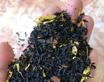 Pumpkin Spice Tea. Gourmet Loose Leaf Black Tea. 100% Natural.