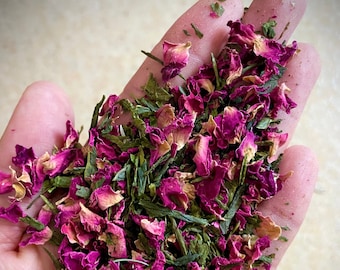 Cherry Blossom Green Tea. Gourmet Loose Leaf Green Tea. All Natural.