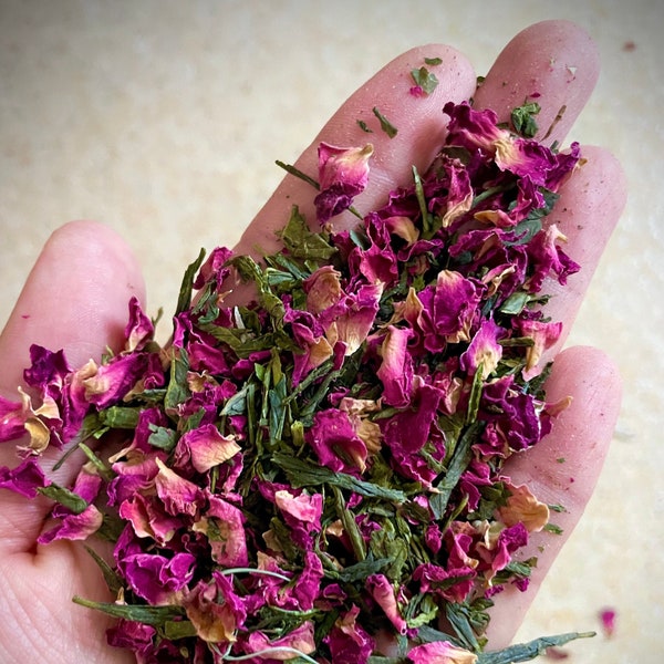 Cherry Blossom Green Tea. Gourmet Loose Leaf Green Tea. All Natural.