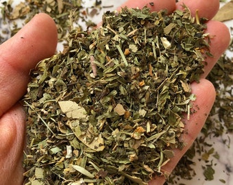 Lemon Mint Herbal Tea. Caffeine Free and All Natural Loose Leaf Herbal Tea.