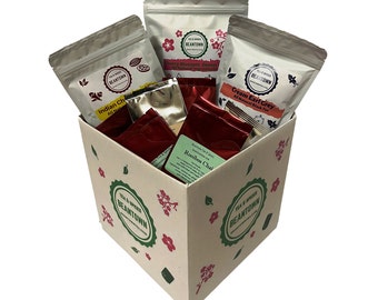 Tea Lover's Mystery Pack. Premium Gourmet Loose Leaf Teas. Great Gift Idea and Over 100 Dollars Value!