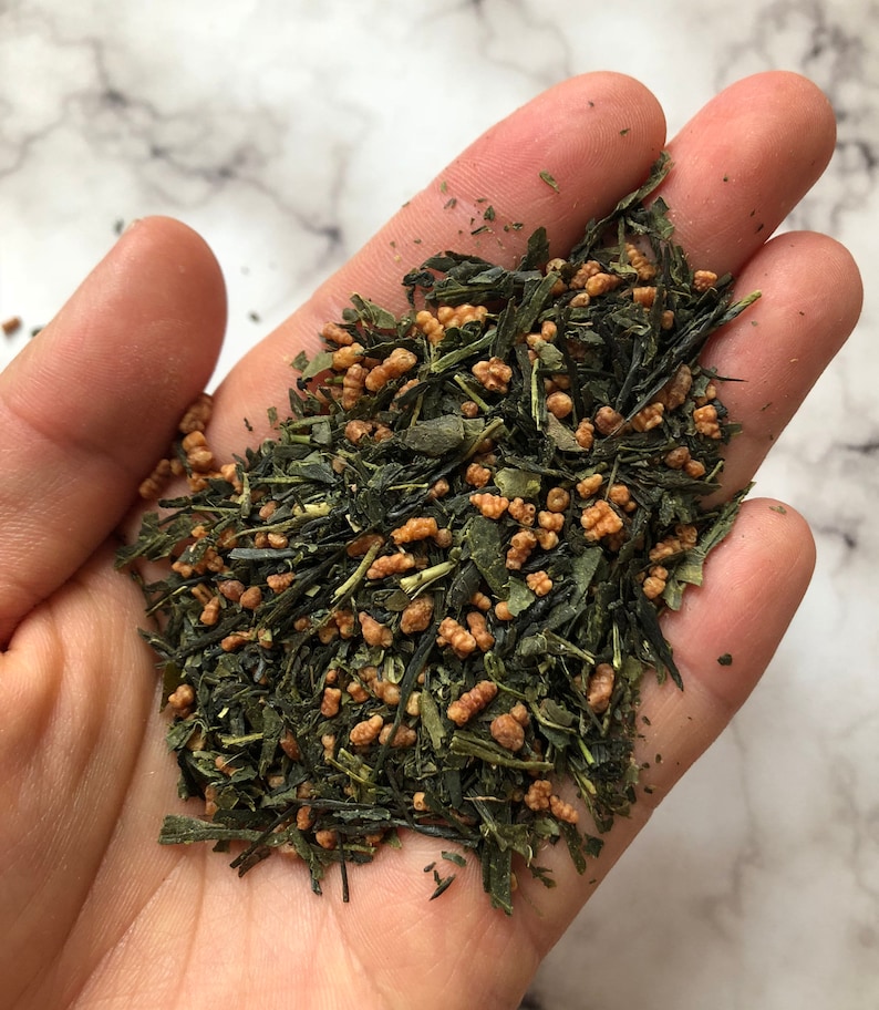 Genmaicha Green Tea. Roasted Rice Japanese Green Tea. All Etsy