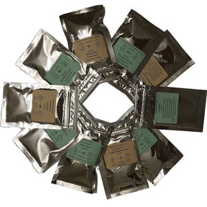 10 Tea Samplers Variety Gift Pack. All Natural Gourmet Whole Leaf Tea Samplers. Great Holiday Gift Idea & Stocking Stuffers.
