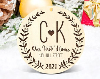 Our First Christmas In Our New Home Ornament, Couple Ornament, Housewarming Gift, New Home Gift, New Home Ornament, First Home Gift