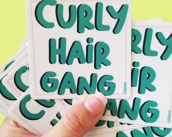 Curly Hair Sticker - Etsy