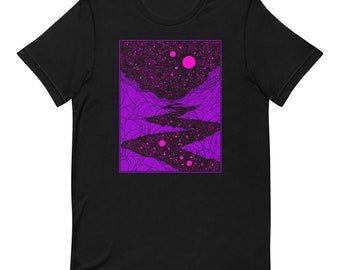 DARKTRIPZ "Forest Gateway" (Purple/Pink) Short-Sleeve Unisex T-Shirt