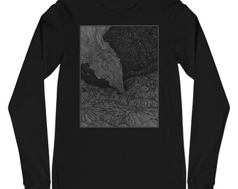 DARKTRIPZ "Cough" (Gray) Unisex Long Sleeve Tee