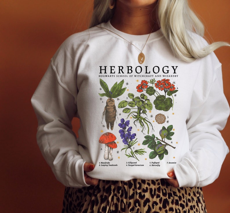 etsy herbology sweatshirt