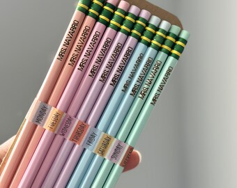 Personalized Ticonderoga Pencils | Custom Name Pencils | Teacher Gifts | Back to School Supplies | Classroom Favors