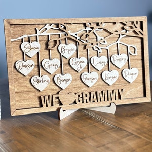 Mother&#39;s day sign, Mother&#39;s Day plaque, Family tree sign, Grandparents gift, Grandma Gift, Wooden family tree, My family sign,