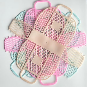 Retro Jelly Basket: Neutral Colors, Beach, Easter, Party Favor