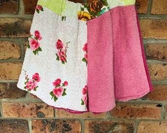 Handmade Towel Shorts Made From Vintage and Upcycled Towels Size 12