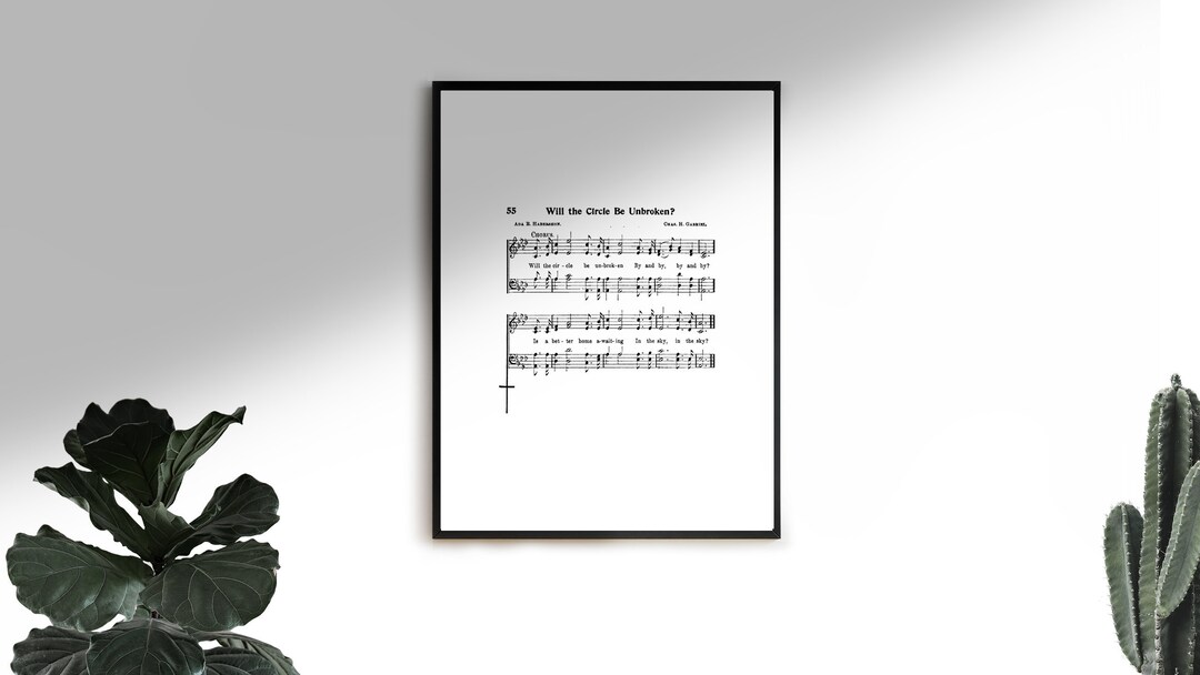 Will the Circle Be Unbroken Sheet Music / Instant Download / Printable ...