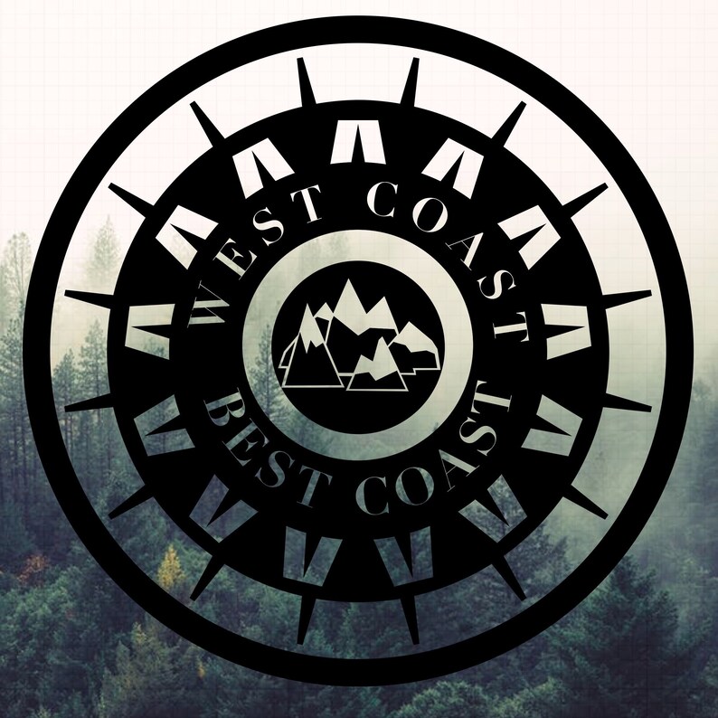 Download West Coast Best Coast File Download SVG PNG JPG Original | Etsy