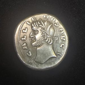 Cicra 7th-9th Century Greek Empire Authentic Silver King Soild Antique Ancient Coin