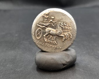 Ancient Greek Silver Coin: Museum Quality Antique King Coin