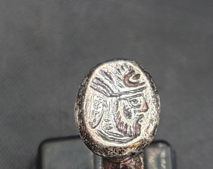 Fabulously Found Silver Amizing Greek Empire King Coin Antique Silver Unique Ring