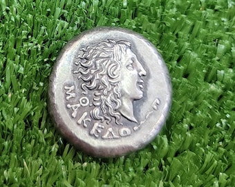 Ancient Greek Empire 16th - 18th Century Antique Silver Unique Big Rare Coin