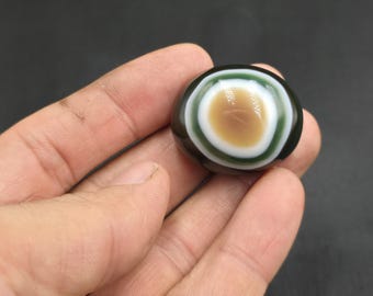 Wonderful Ancient Yemani Old Agate Stone Eyes Banded Evil Eyes Powerful Protection Agate Stone