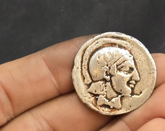 Ancient Greek Silver Coin: 6th-8th Century Authentic Empire Relic