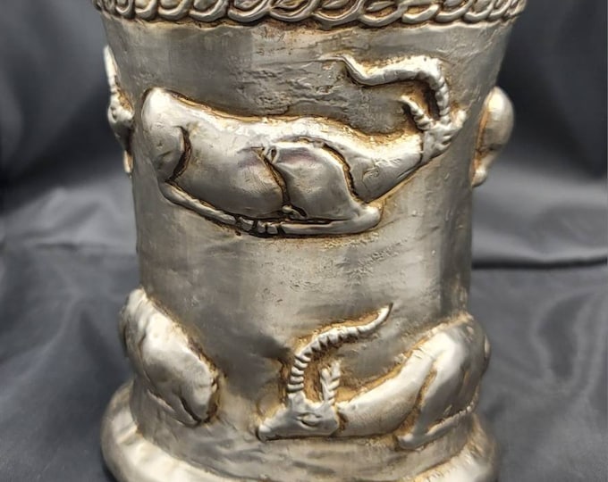 Museum Quality Cicra 4th-12th Century Greek Empire Wonderful Unique Silver Wine Drinking Cup