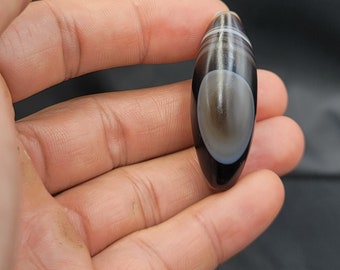 Ancient Sulimani Agate Bead: 200 AD BCE Aqeeq Stone