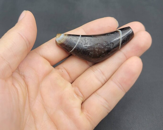 Beautiful Ancient Agate Stone With White Sulimani Ancient Agate Stone Pendant