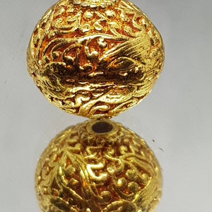 Handcrafted IVY Entwine Large Dragon Vintage Gold Plated Handcrafted Bead XL