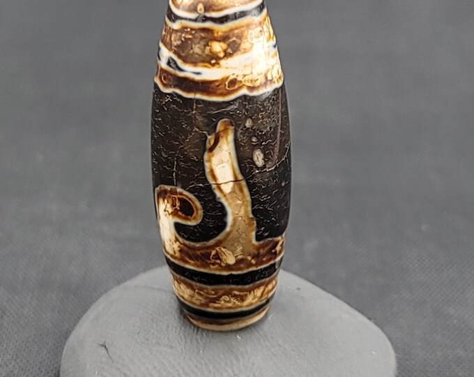 200 BE Tibetan Old Agate Dzi Bead Himalayan Amulet Pendant Ancient Dzi Beads
