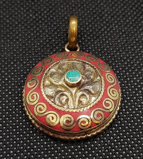 Medieval Beautiful Handicraft Brass Turquoise And… - image 3